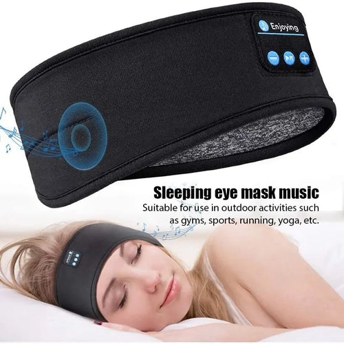 Bandeau Bluetooth Fone Bluetooth Earphones Sports Sleeping Headband Elastic Wireless Headphones Music Eye Mask Wireless Bluetooth Headset Headband