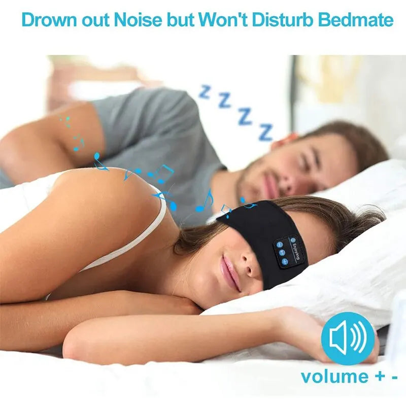 Bandeau Bluetooth Fone Bluetooth Earphones Sports Sleeping Headband Elastic Wireless Headphones Music Eye Mask Wireless Bluetooth Headset Headband
